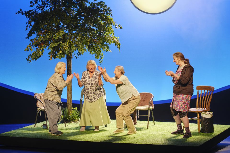 Ruth McCabe, Sorcha Cusack, Deirdre Monaghan and Anna Healy in Escaped Alone by Caryl Churchill. Photo: Ros Kavanagh