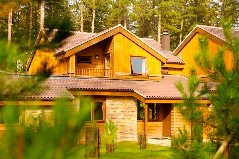 One of the four-bed executive lodges at Center Parcs