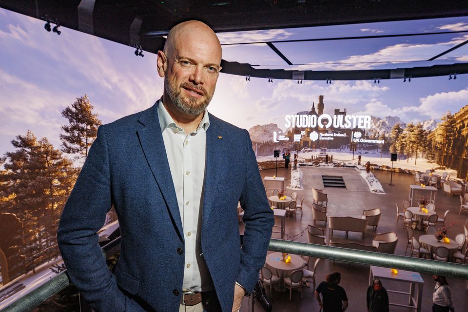 Professor Declan Keeney, chief executive of Studio Ulster Ltd, during a preview before the launch event for Studio Ulster (Liam McBurney/PA)