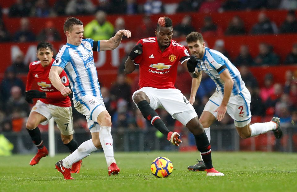 Paul Pogba came off the bench as Manchester United beat Huddersfield
