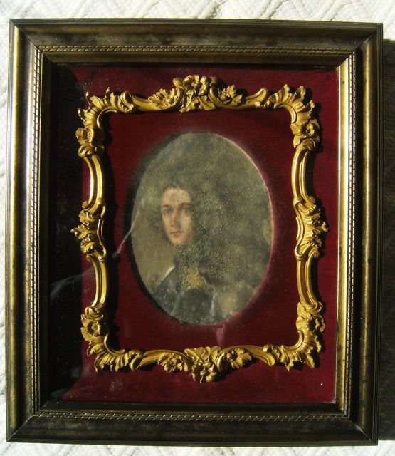 The portrait when it was covered in mould (Charles Dickens Museum/PA)