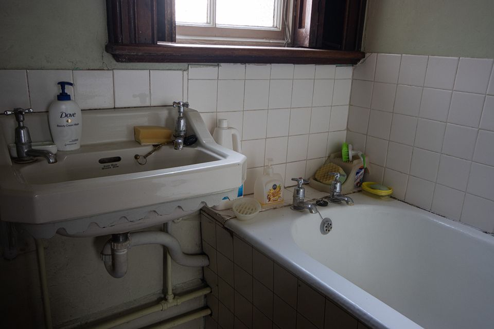 One of the convent's small and simple bathrooms.