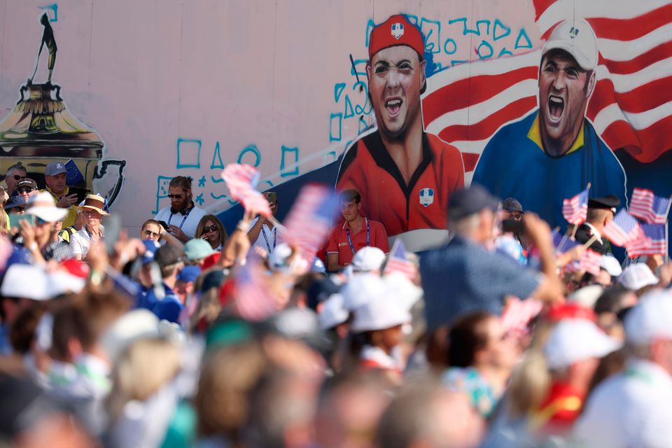 Ryder Cup photos of fans dressed in wacky outfits in 2023 at Marco