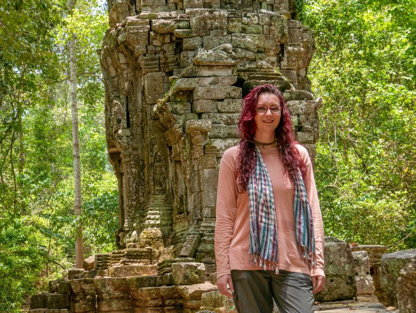 Archaeologist Pauline Campbell in Lost Temples of Cambodia