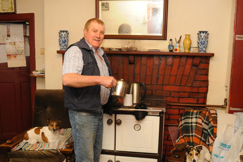 Gerry Loftus prepares a brew at his home in Lahardane, Co Mayo. Photo: John O'Grady