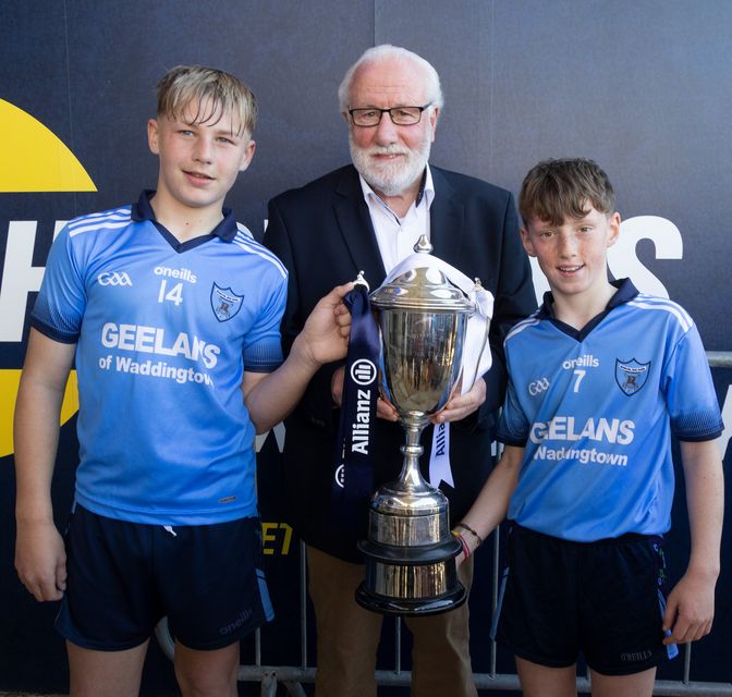 Bryan Kennedy and Isaac Barry with Kevin Waters.