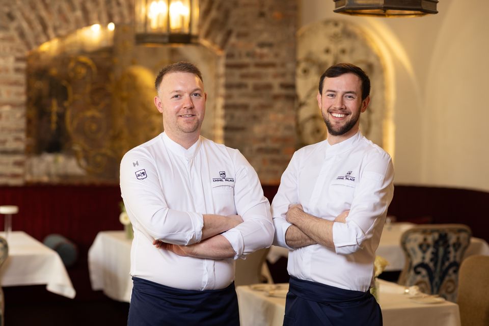 Director of culinary Stephen Hayes and head chef Stefan McEnteer of The Bishop’s Buttery  at Cashel Palace Hotel. Photo: Naoise Culhane