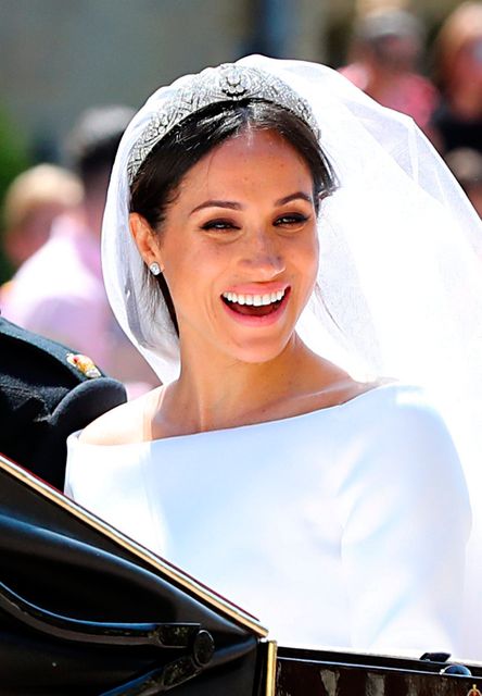 Meghan Markle leaves St George's Chapel at Windsor Castle after her wedding to Prince Harry in Windsor, Britain, May 19, 2018. Gareth Fuller/Pool via REUTERS
