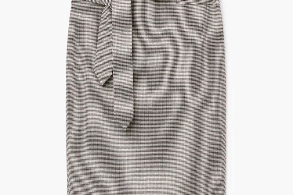 Houndstooth skirt, €49.95 at Mango