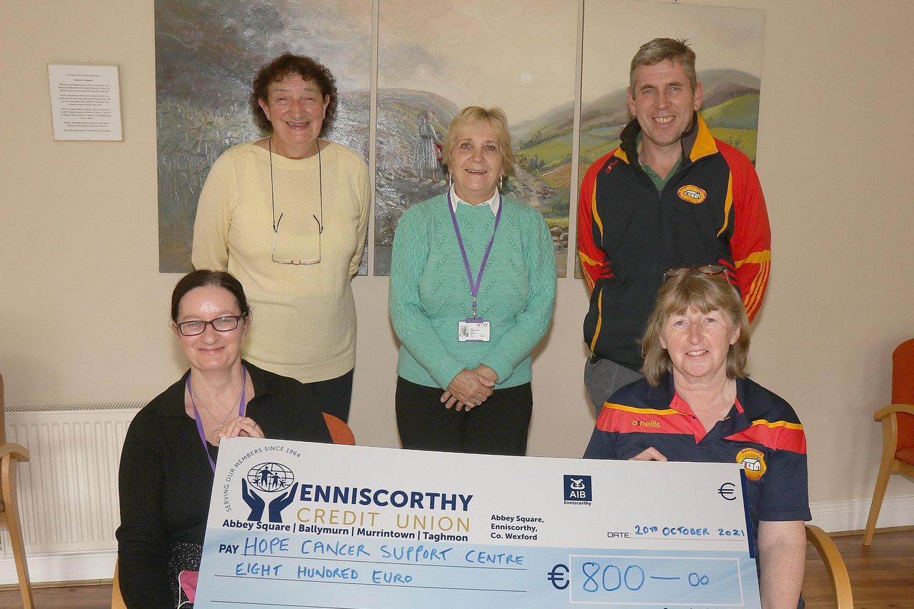 Fundraisers deliver cheques on the double for Hope Cancer Support