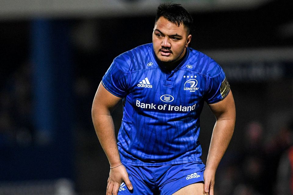 HARD YARDS: Roman Salanoa making his debut for Leinster in the interprovincial clash against Ulster before Christmas at the RDS. Photo: Ramsey Cardy/Sportsfile