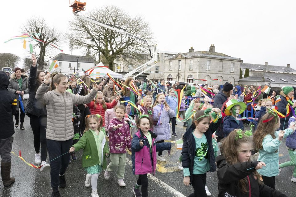 Sinead O'Briem Dance School in the St. Patrick's Day Parade in Blessington