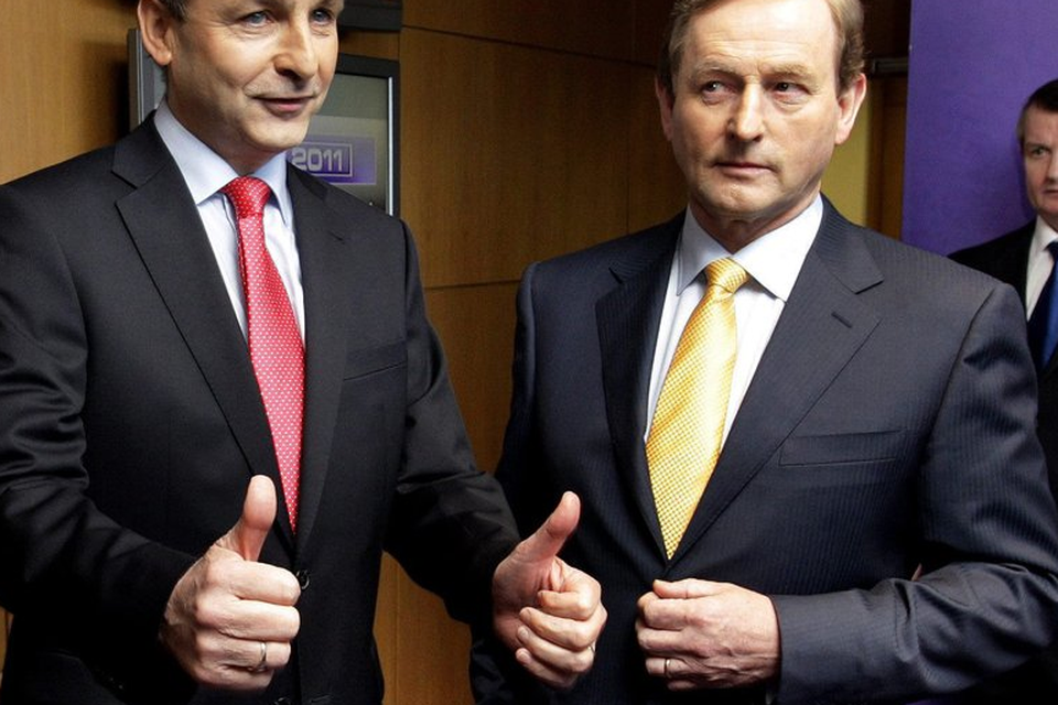 Micheal Martin and Enda Kenny now face the prospect of forming a coalition