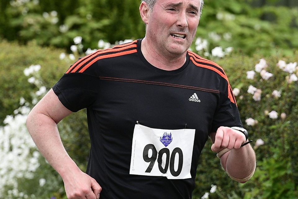 Lawrence Hickey, Knocknagree participating in the Mount Hillary AC 5 Mile Road Race in Banteer. Picture John Tarrant