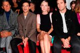 thumbnail: Stefano Tonchi, Rami Malek, Saoirse Ronan and Jake Gyllenhaal attend the Calvin Klein Collection front Row during New York Fashion Week at New York Stock Exchange on September 11, 2018 in New York City.  (Photo by Nicholas Hunt/Getty Images)