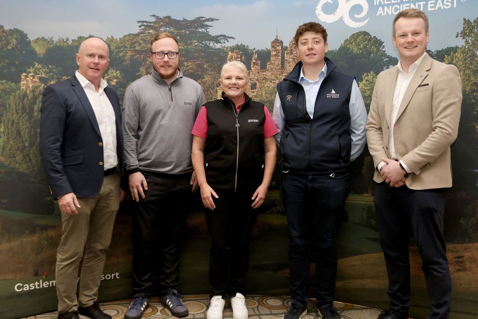 Martin Donnelly (Fáilte Ireland), Niall Finlay (Glasson Lakehouse, Westmeath), Lynn McCool (Glasson Lakehouse), Johnny Connaughton (Hodson Bay Group), and Joe Murphy (Fáilte Ireland).