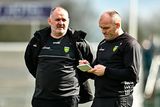 thumbnail: Aidan O'rourke and Paddy Bradley who were joint managers for Donegal yesterday