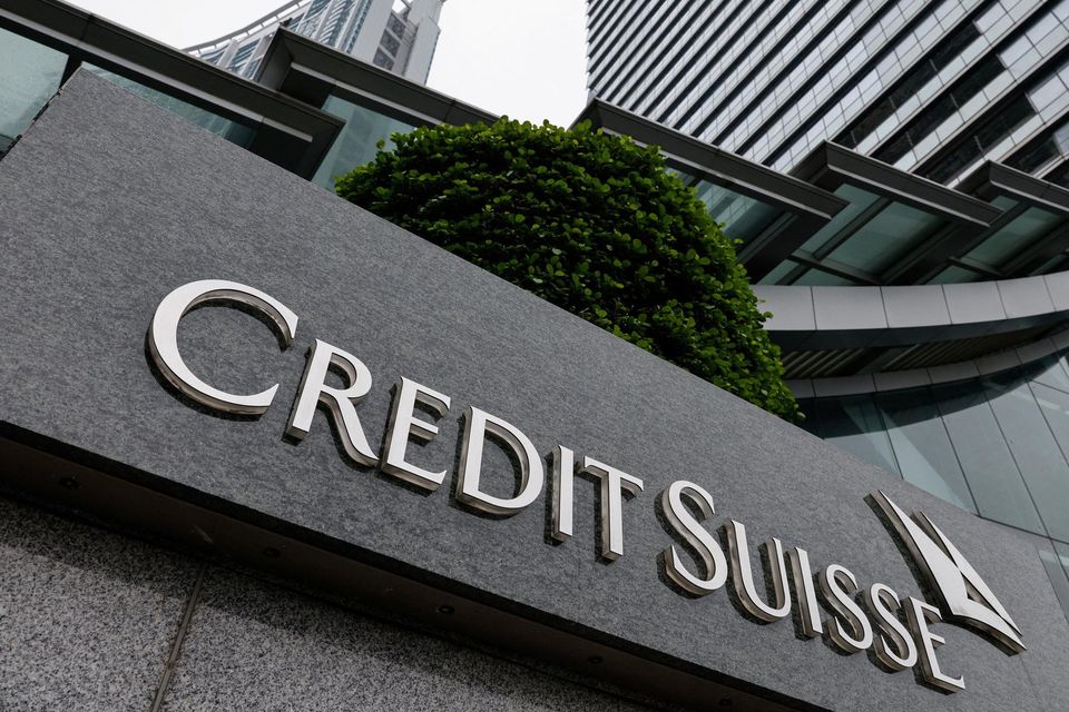 Credit Suisse was taken over by UBS, with the takeover led by Corkman Colm Kelleher. Photo: Reuters