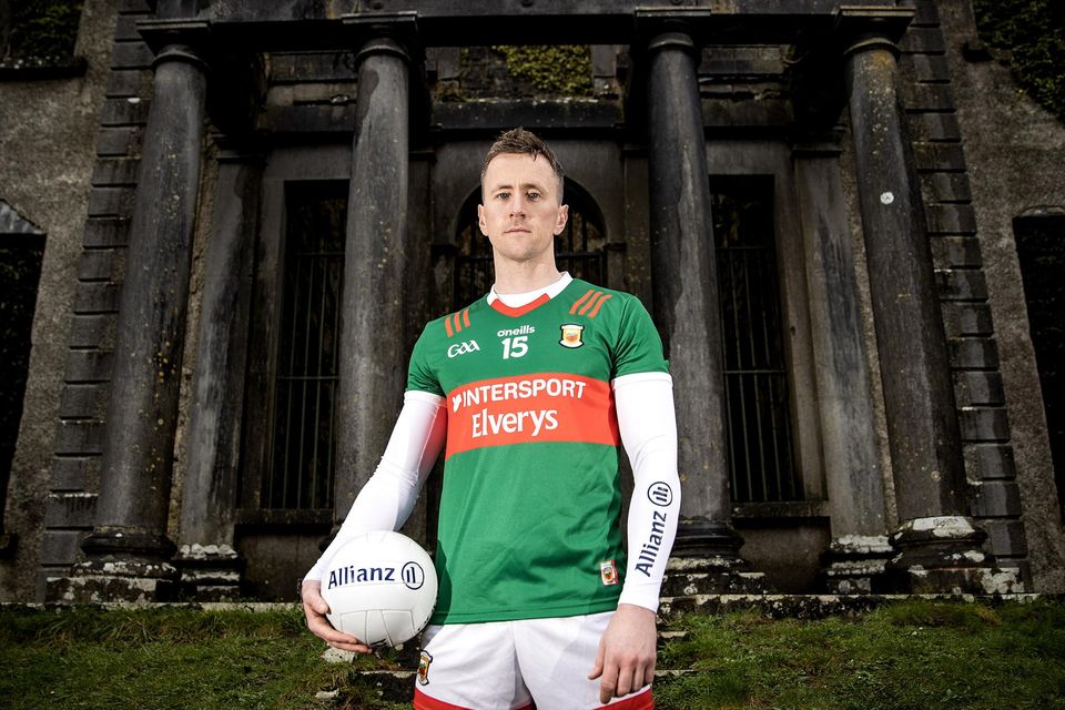 Mayo's Cillian O’Connor who teamed up with Allianz Insurance to look ahead to the upcoming Allianz Football League Division 1 Final this Sunday against Galway. Photo: Bryan Keane/INPHO