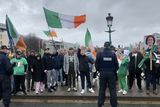 thumbnail: A number of protesters shouted abuse at members of the gardaí