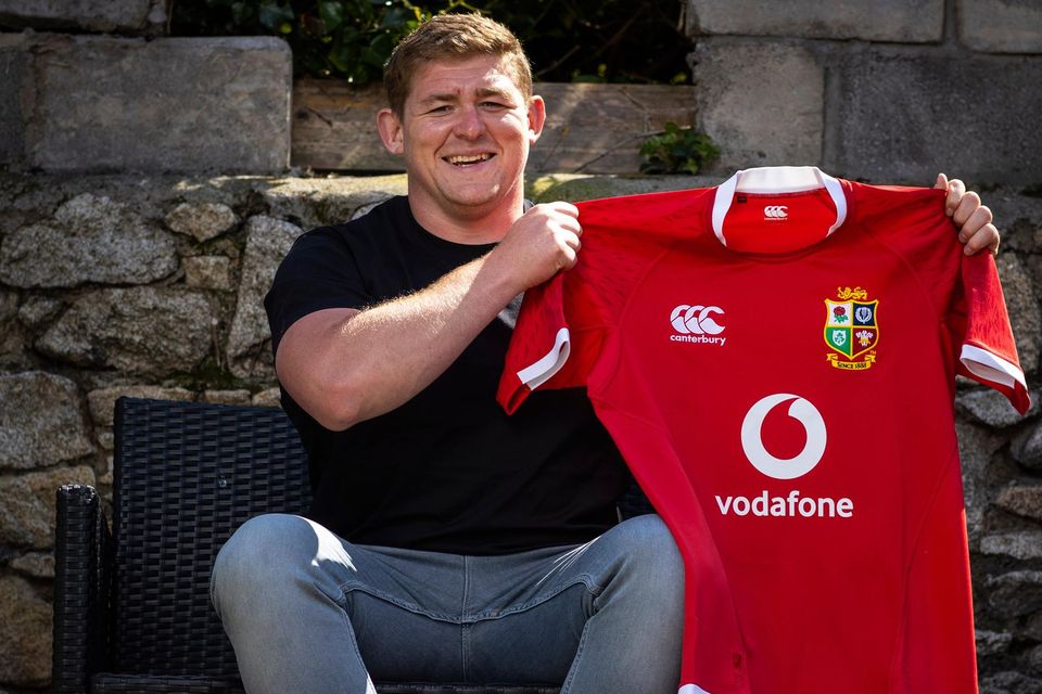 Tadhg Furlong, pictured here after making the 2021 Lions squad for the upcomiong tour to South Africa, chose to renew his IRFU contract for 12 months
