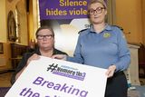 thumbnail: Lesley Bayley and Garda Carol Byrne (Community Policing Gorey) pictured at the Go Purple Day in Christ Church, Gorey on Saturday. Pic: Jim Campbell