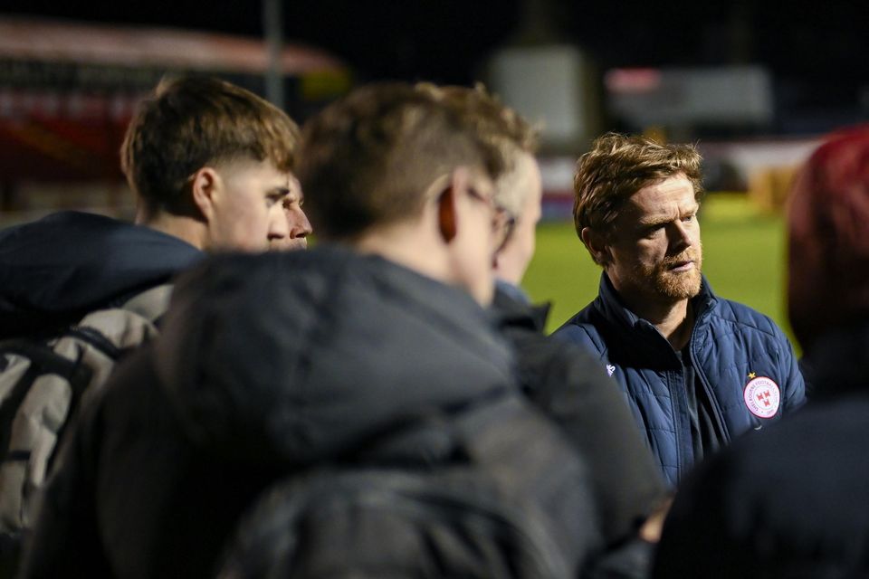 Shelbourne manager Damien Duff speaks to journalists after last Monday's SSE Airtricity Premier Division draw with Shamrock Rovers at Tolka Park in Dublin. Photo: Stephen McCarthy/Sportsfile