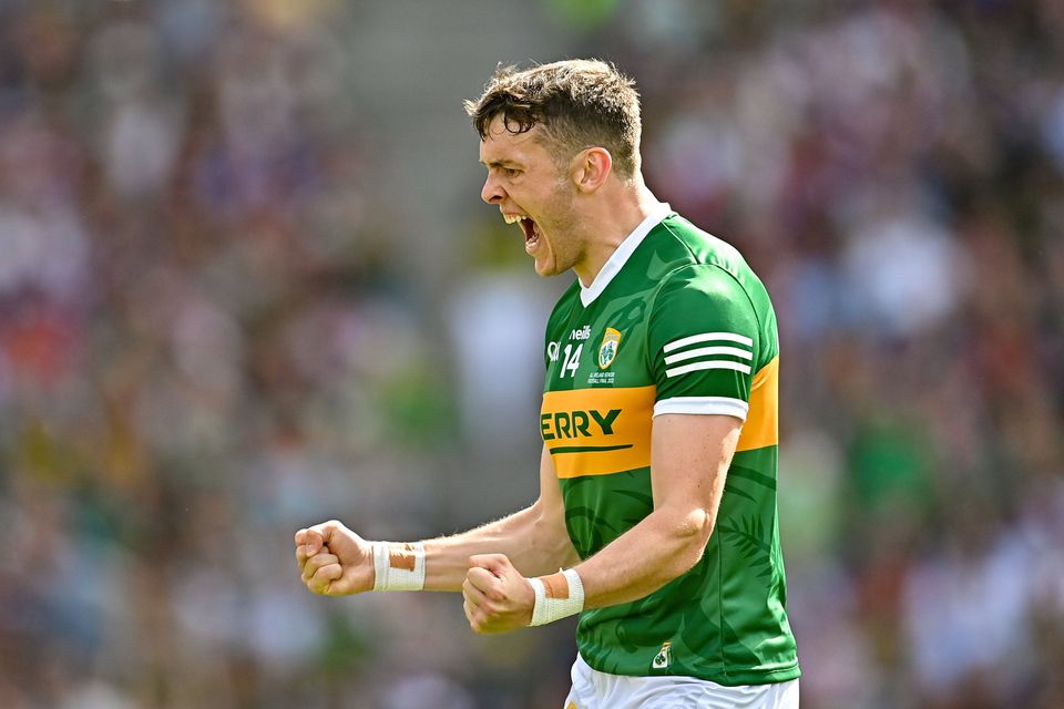 David Clifford kicked 0-8 for Kerry. Photo by Ramsey Cardy/Sportsfile