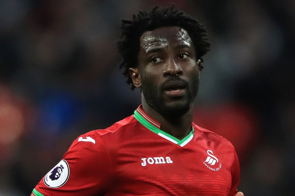 Wilfried Bony is awaiting his first Premier League start since returning to Swansea