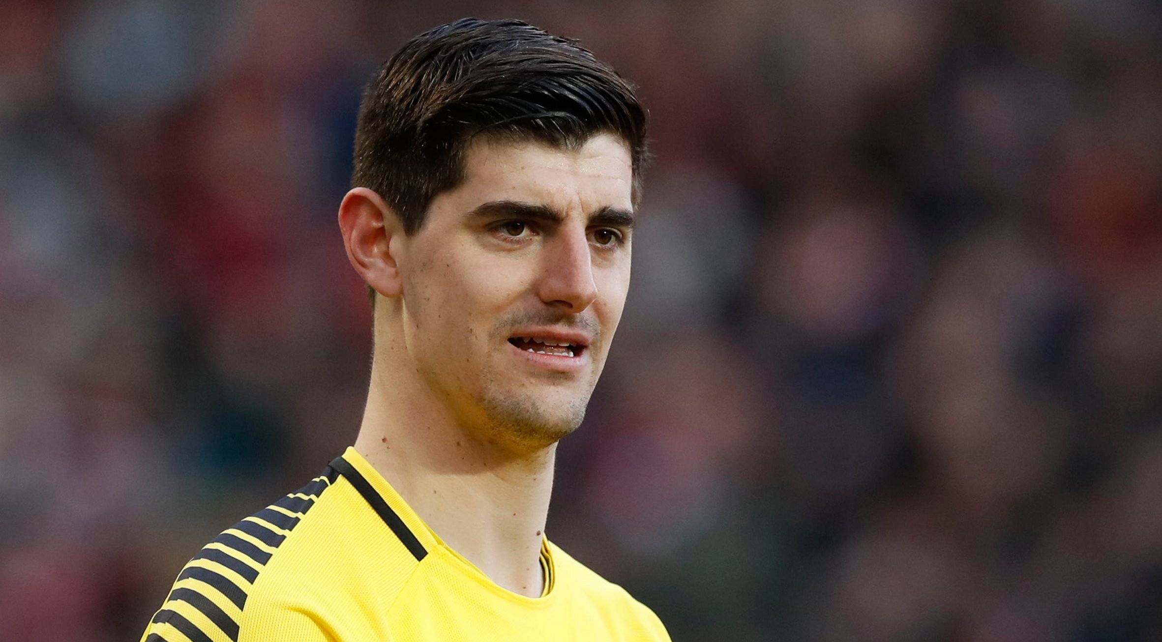 Courtois, a last-minute absentee from squad list