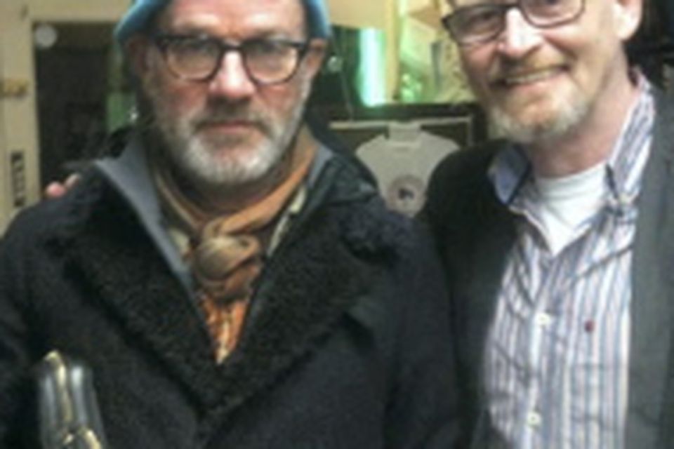 REM's Michael Stipe with Barber Peter Meade