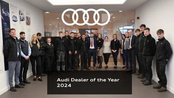 Audi Wexford 团队被评为 2024 年度奥迪经销商。
