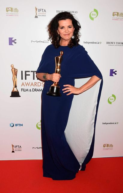 Deirdre O'Kane at the IFTA Awards 2015 at The Mansion House