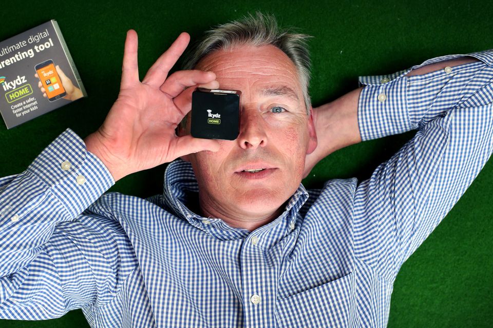 John Molloy, founder and CEO of iKydz, says: ‘The reality is that, in this day and age, children will use their phones or laptops, so internet control is a must-have, in my view’. Photo: Steve Humphreys