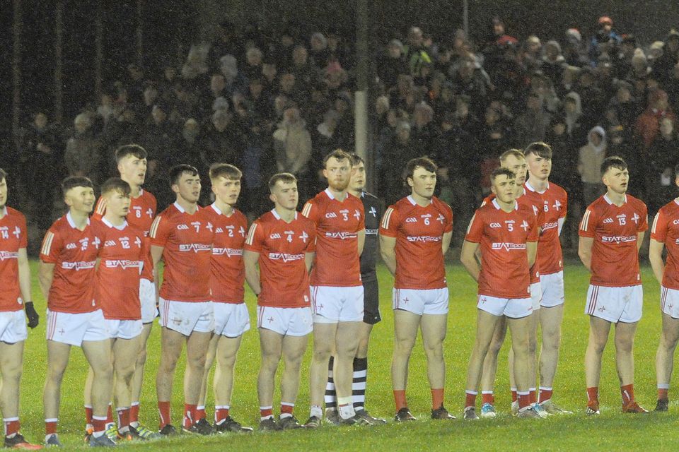 The Louth U20 team before their round one draw with Offaly in Stabannon. Picture: Aidan Dullaghan/Newspics