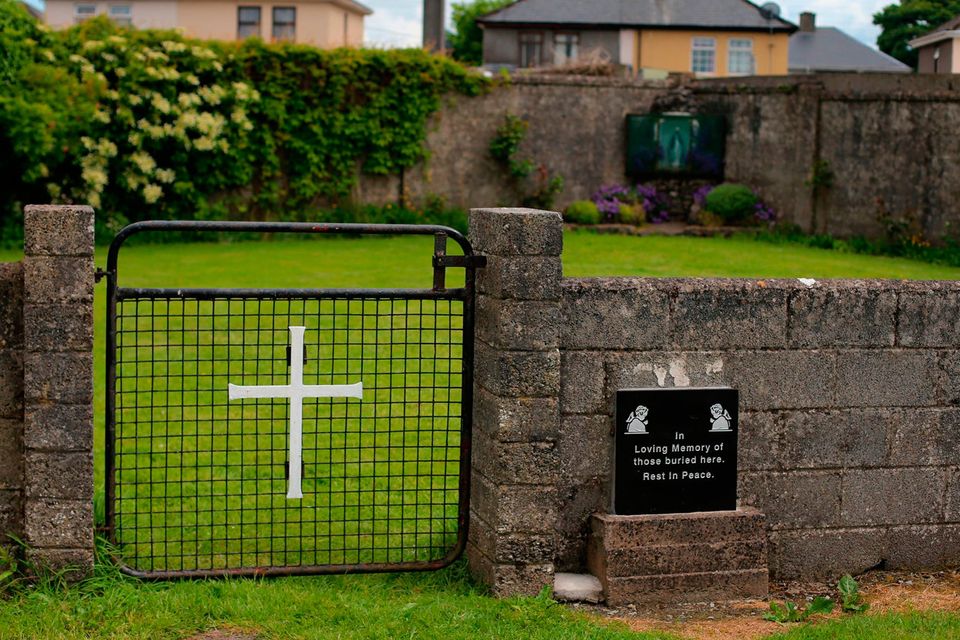 The site of a mass grave for children who died in the Tuam mother and baby home, Galway. Photo: Niall Carson/PA Wire