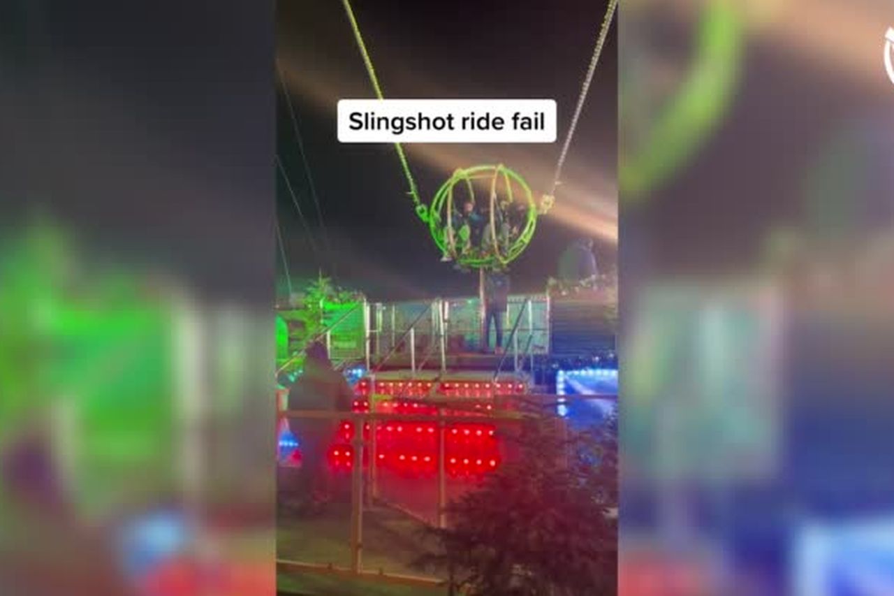 Slingshot Ride Girl Fail Compilation