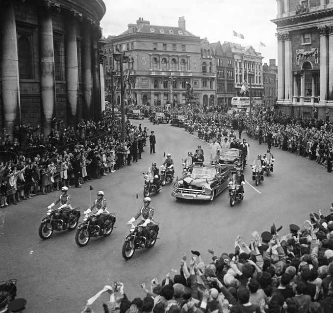 American President John Fitzgerald Kennedy (J.F.K.)'s visit to Ireland June 1963.
(Part of the Independent Ireland Newspapers/NLI Collection) (Box 2)
