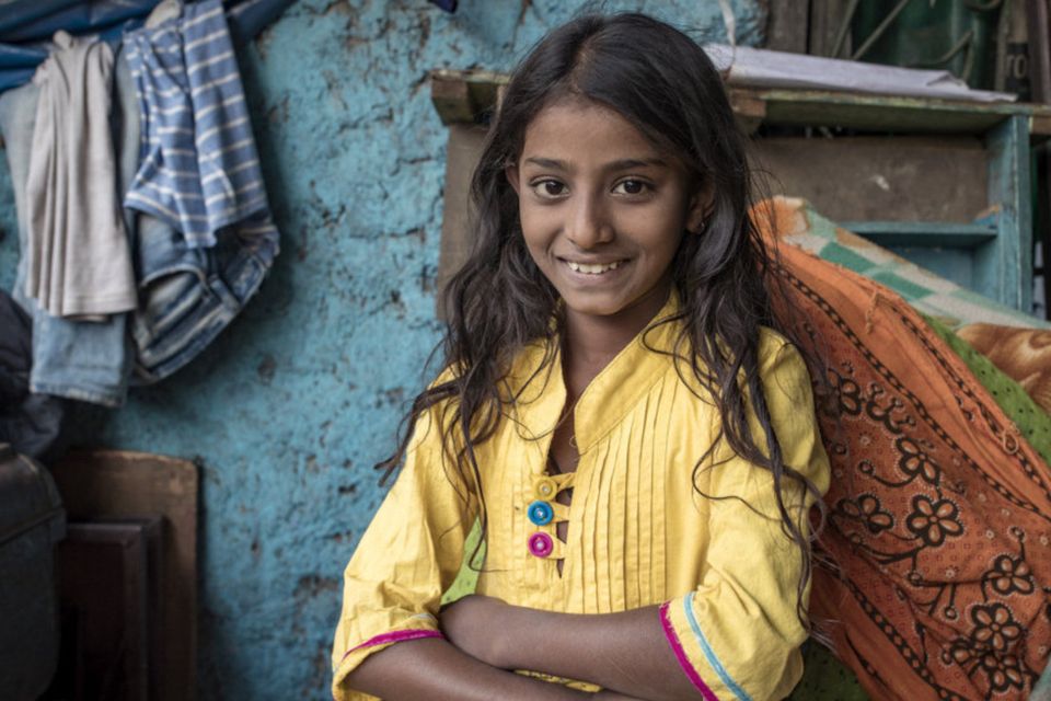 A young girl living on the streets in Kolkata, India. Photo: Arthur Carron