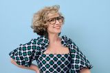 thumbnail: Sonya Lennon wearing ‘Fern’, one of six frames in her edit of the new LUXe range at Specsavers. Picture: Alex Hutchinson