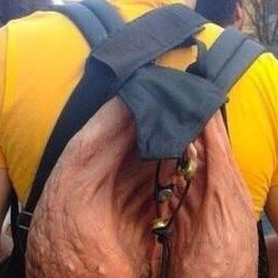 Giant human scrotum backpack launches Indiegogo campaign to fund first round of production Irish Independent