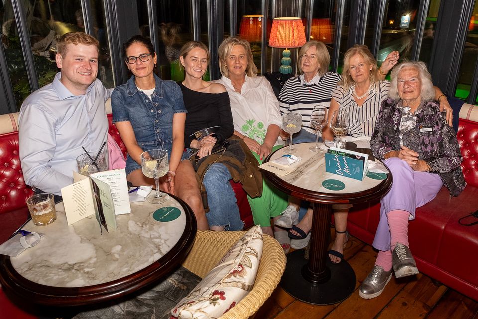 Bray Rowing Club Fashion Show at Martello. Robert O'Grady, Laura Freeman, Eimear and Evelyn Donegan, Olive Freeman, Phil O'Grady, Alice O'Sullivan