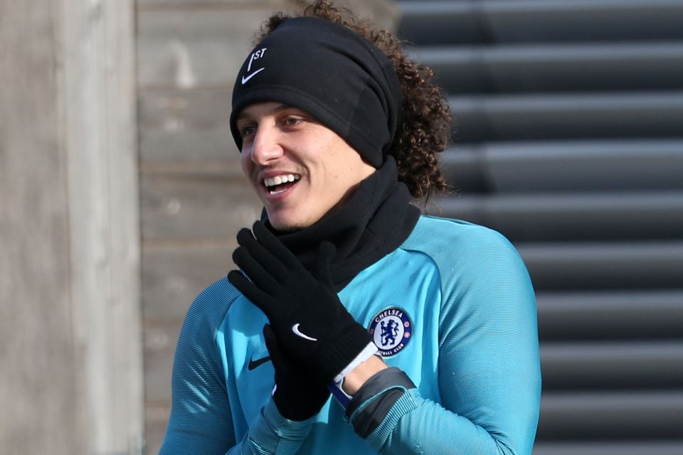David Luiz was forced to sit out Chelsea's clash against Manchester United