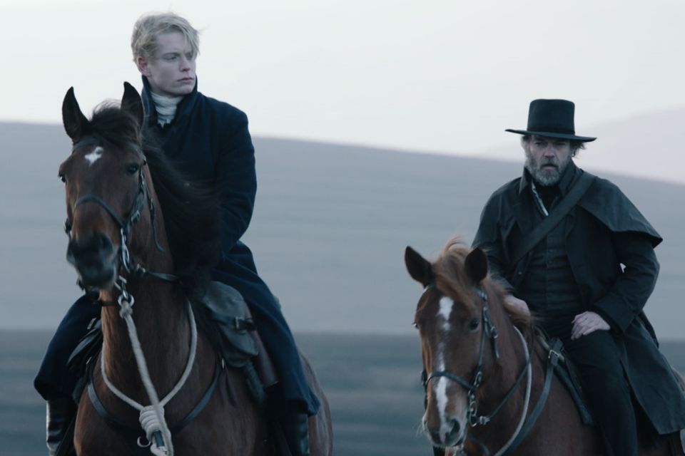 Freddie Fox, Hugo Weaving and Barry Keoghan in Black 47, directed by Lance Daly