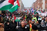 thumbnail: Protesters during a march for Palestine in O'Connell Street, Dublin. Photo: Brian Lawless/PA Wire