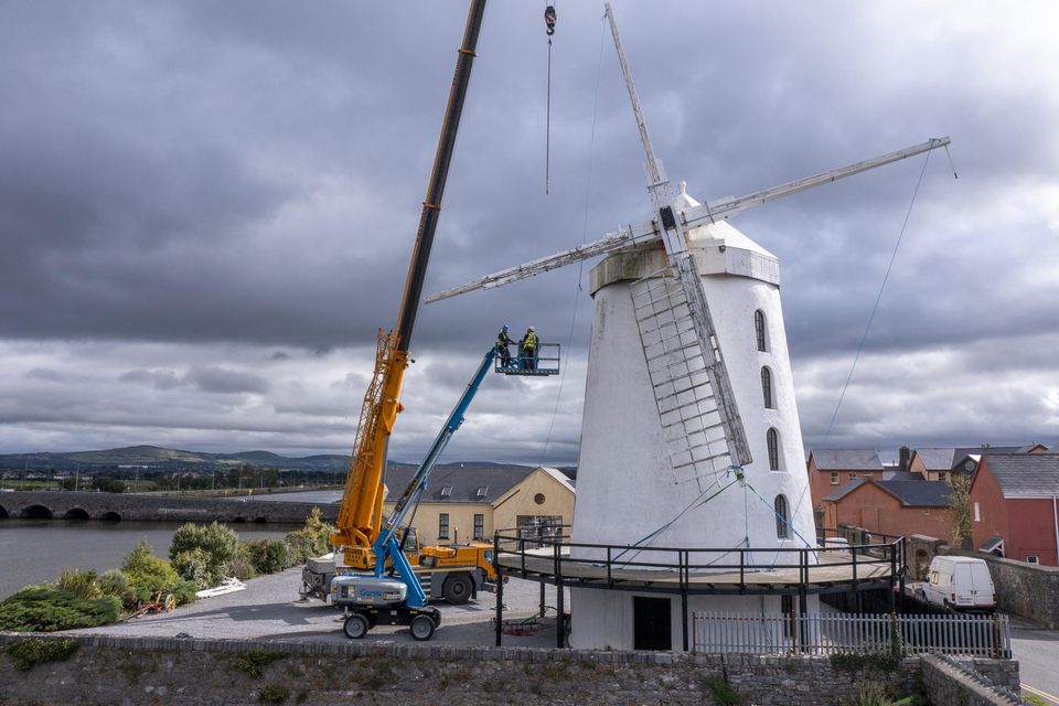 Refurbishment works are underway at Blennerville Windmill. Photo Domnick Walsh