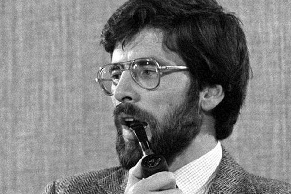Unchallenged: Gerry Adams pictured in 1983, the year he became Sinn Fein president — a position he holds to this day. Photo: PA
