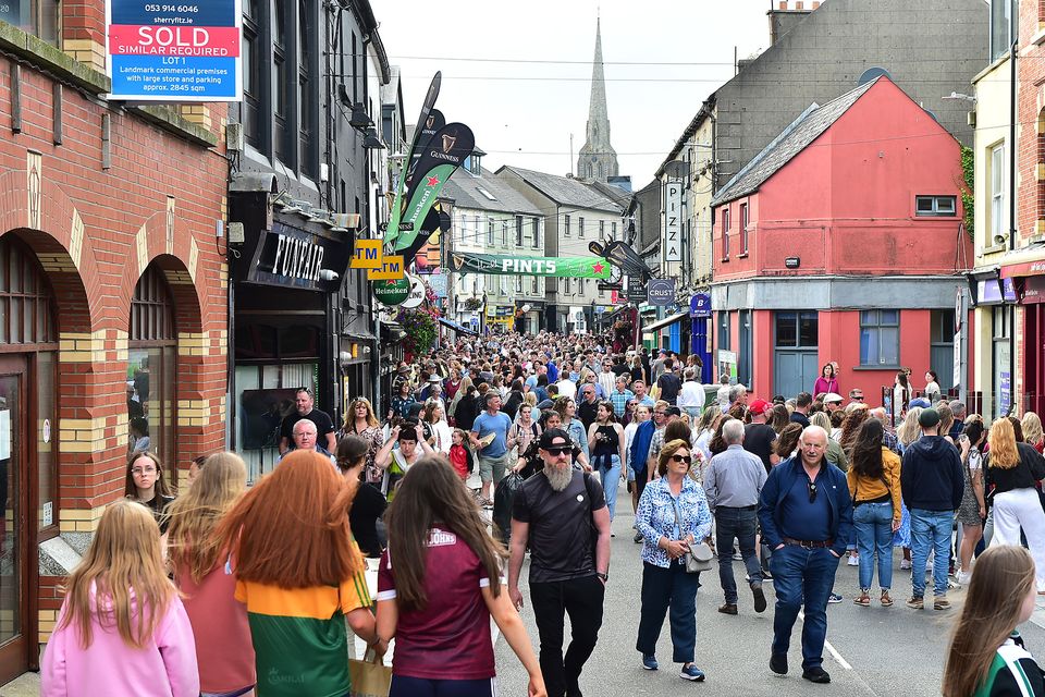 A packed South Main Street on Friday evening during Fleadh Cheoil na hEireann. Pic: Jim Campbell