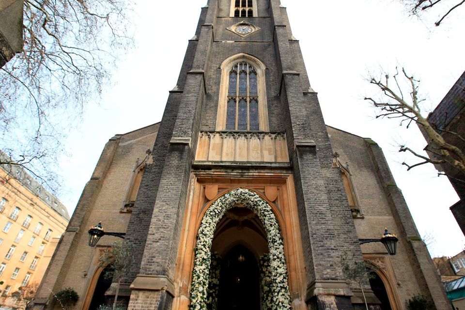 St Paul's Church in Knightsbridge, London where Christine Bleakley and Frank Lampard were married Jonathan Brady/PA Wire