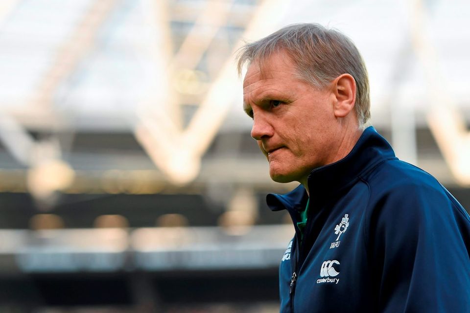 4 October 2015; Ireland head coach Joe Schmidt. 2015 Rugby World Cup, Pool D, Ireland v Italy. Olympic Stadium, Stratford, London, England. Picture credit: Stephen McCarthy / SPORTSFILE